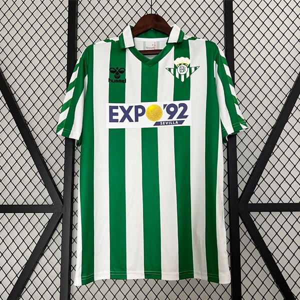 Tailandia Camiseta Real Betis Primera Equipación ML Retro 1988 1989